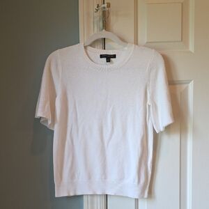 Banana Republic White Knit Top